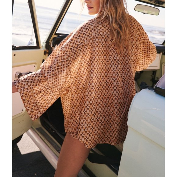 Free People Care FP Linen Daydreamer Set / Sand Combo - Picture 2 of 6